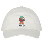 Boys Ivory Polo Bear Cap, 1, hi-res