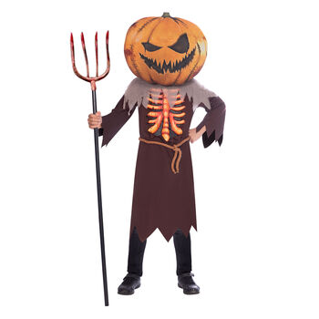 Boys Brown Scary Pumpkin HalloweenCostume