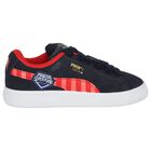 Boys Navy Blue Suede Super Puma Trainers, 1, hi-res