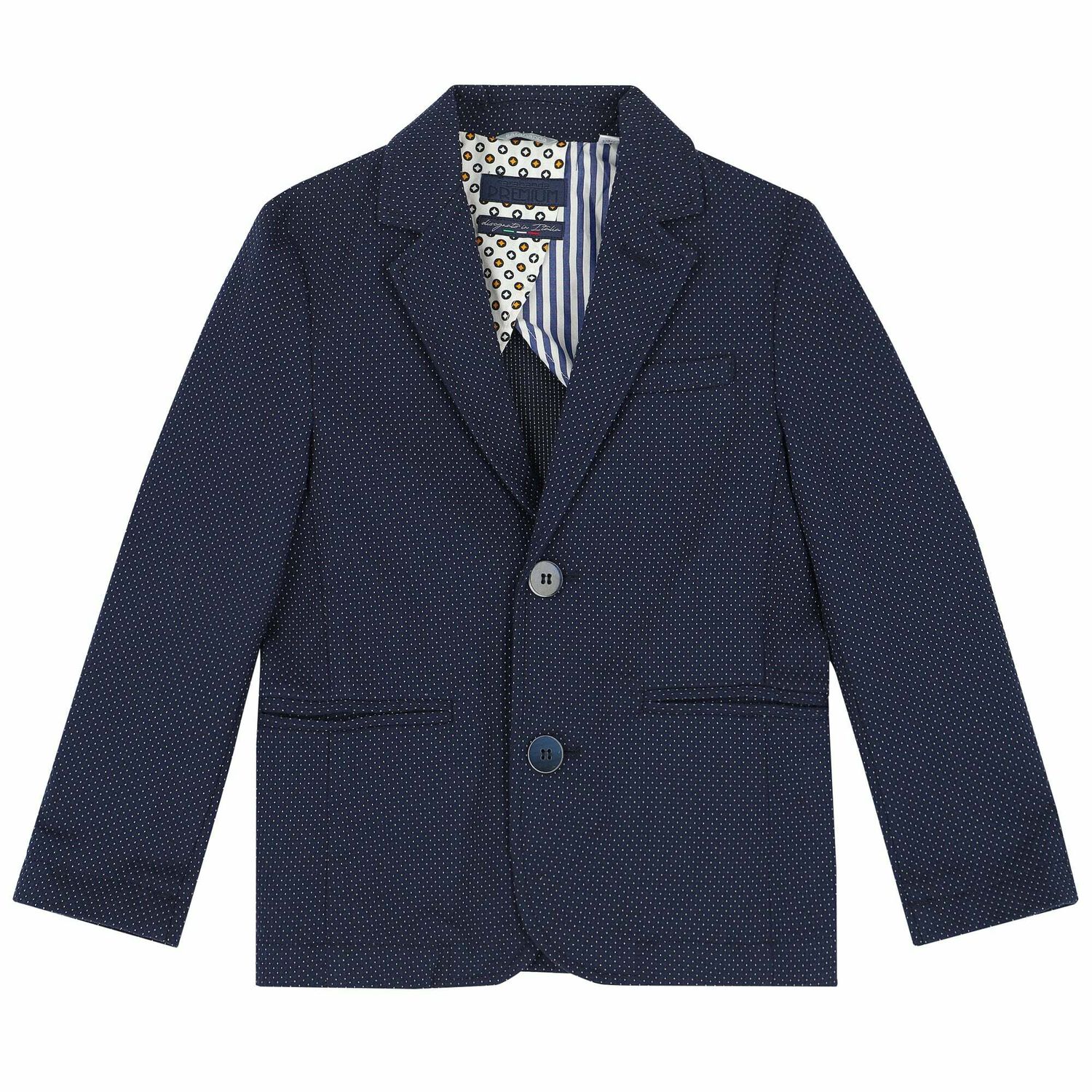 Boys Navy Blue Blazer, 1, hi-res