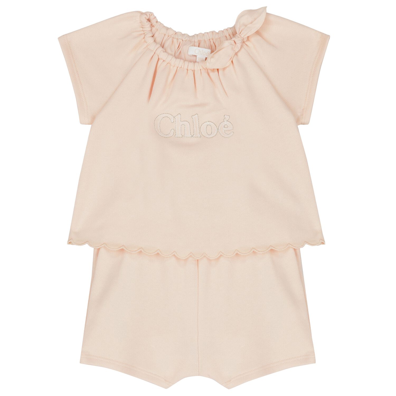 Baby Girls Pink Logo Romper, 1, hi-res image number null