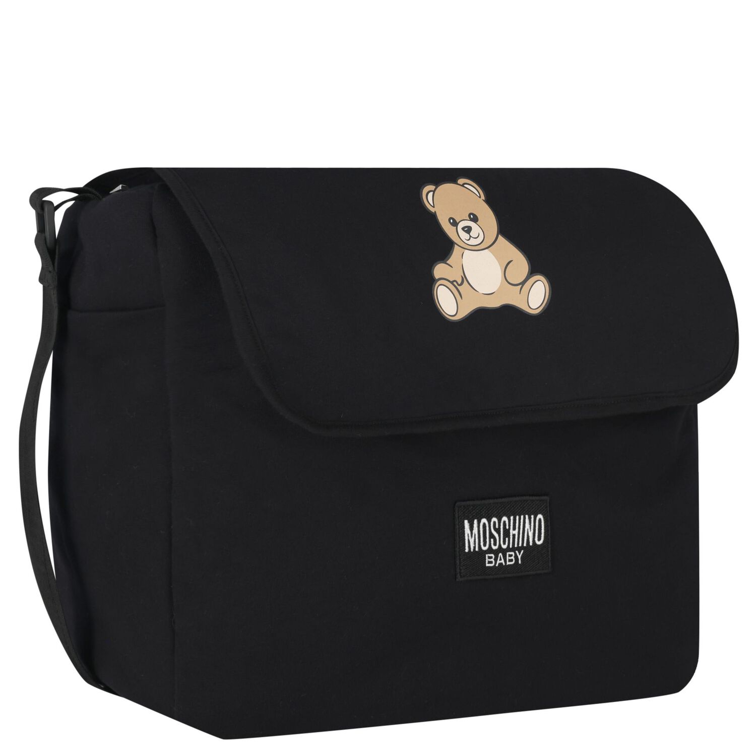 Black Teddy Bear Baby Changing Bag ( 48cm ), 1, hi-res