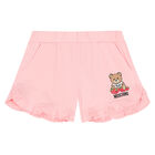 Girls Pink Logo Shorts, 2, hi-res