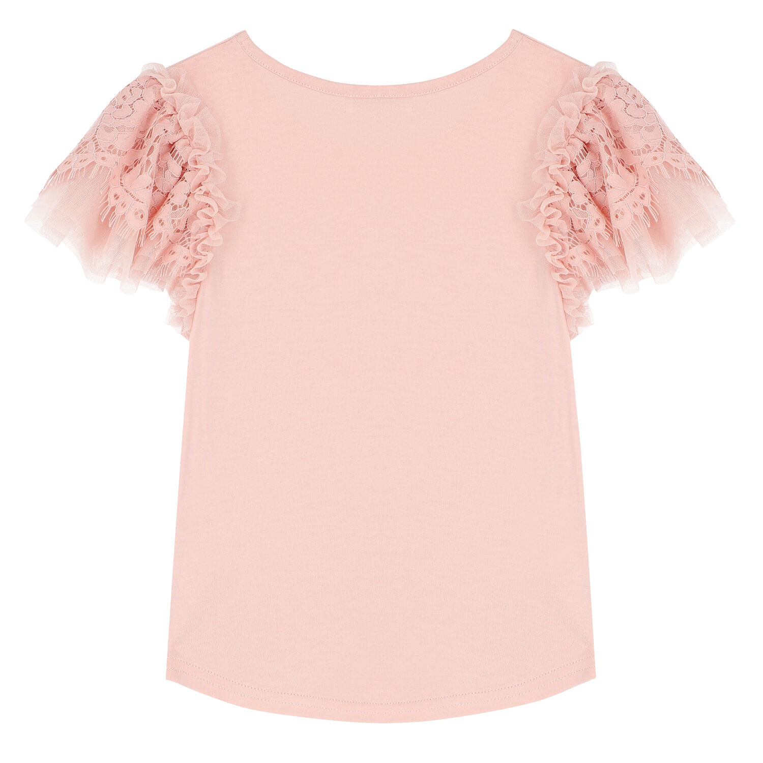 Girls Pink Lace Top, 1, hi-res image number null