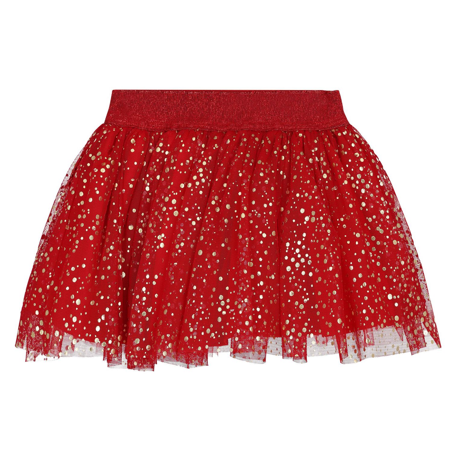 Baby Girls Ivory & Red Tulle Skirt Set, 1, hi-res image number null
