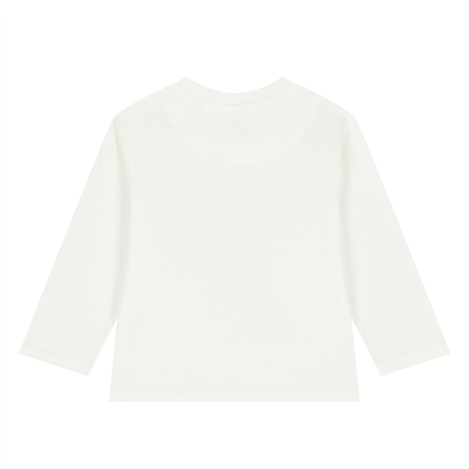 Younger Boys White Tiger Long Sleeve Top, 2, hi-res