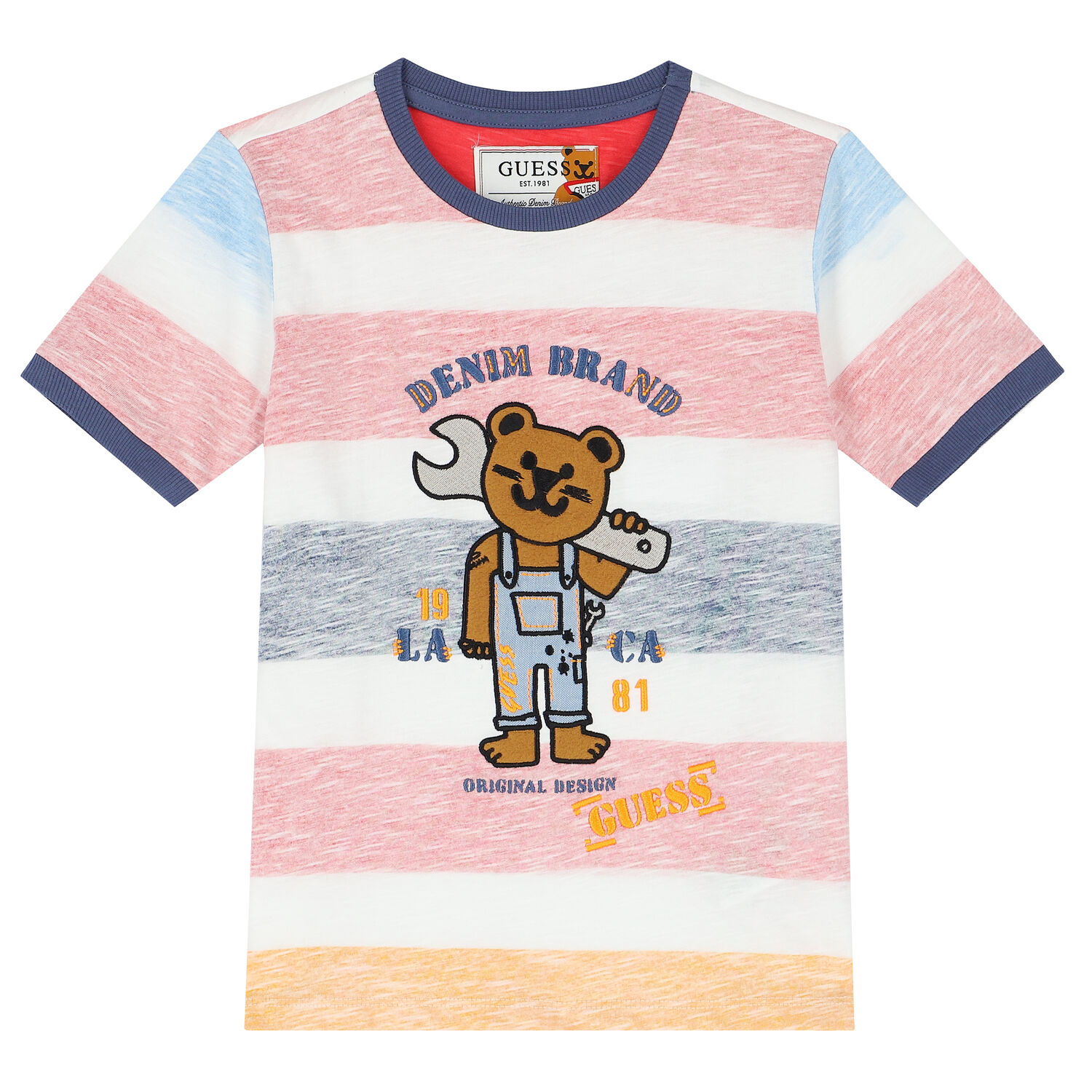 Boys Multi-Colored Teddy Logo T-Shirt, 1, hi-res