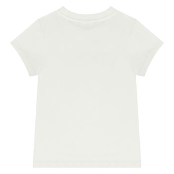 Girls White Logo T-Shirt