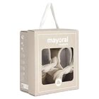 Baby Girls Ivory Bow Leather Pre Walker Shoes, 4, hi-res