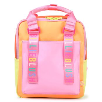 Girls Multi-Coloured Logo Backpack