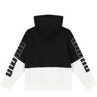 Boys Black & White Logo Hooded Top, 1, hi-res