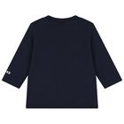 Baby Boys Blue & Navy Blue Dungaree Gift Set, 1, hi-res