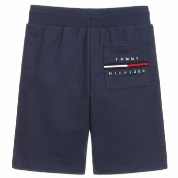 Boys Navy Logo Shorts 