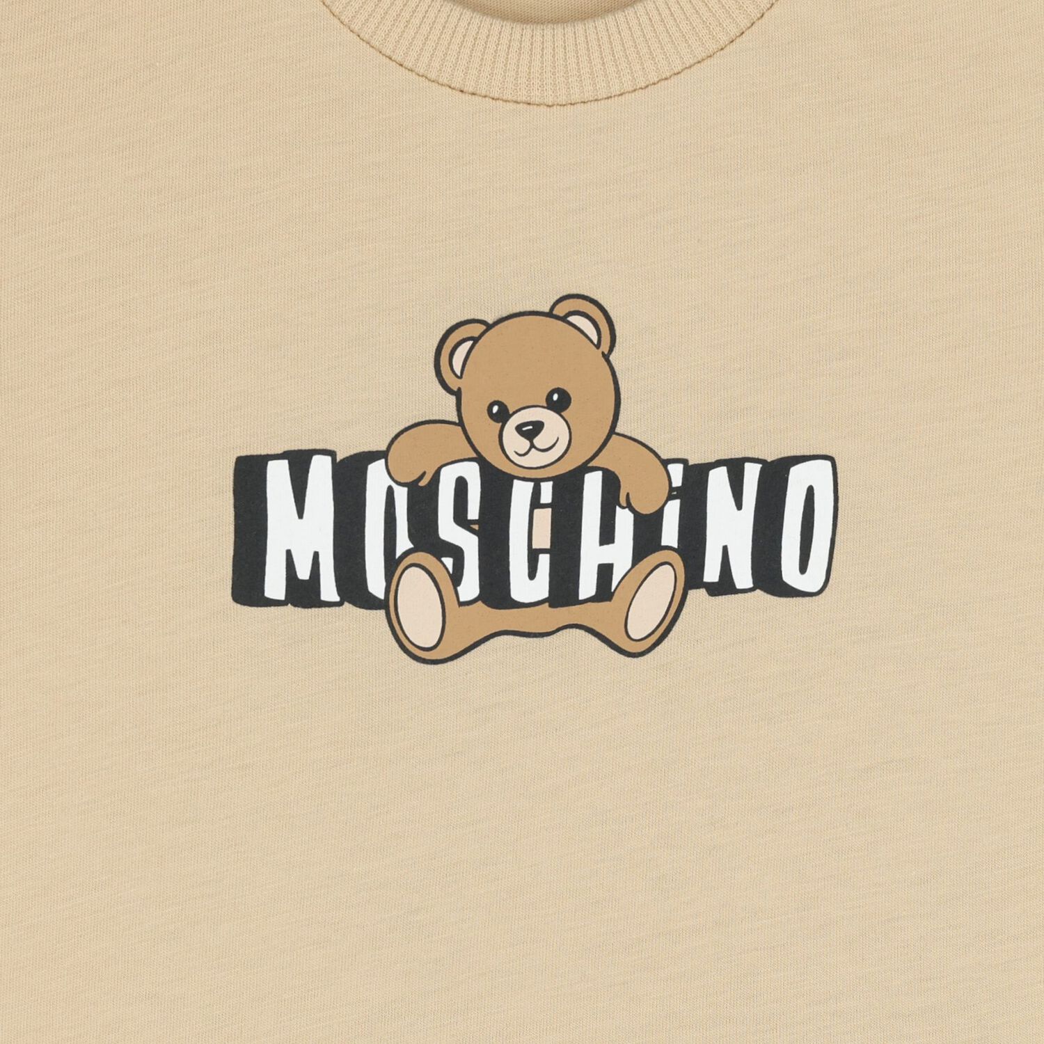 Younger Beige Teddy Bear Logo T-Shirt, 2, hi-res