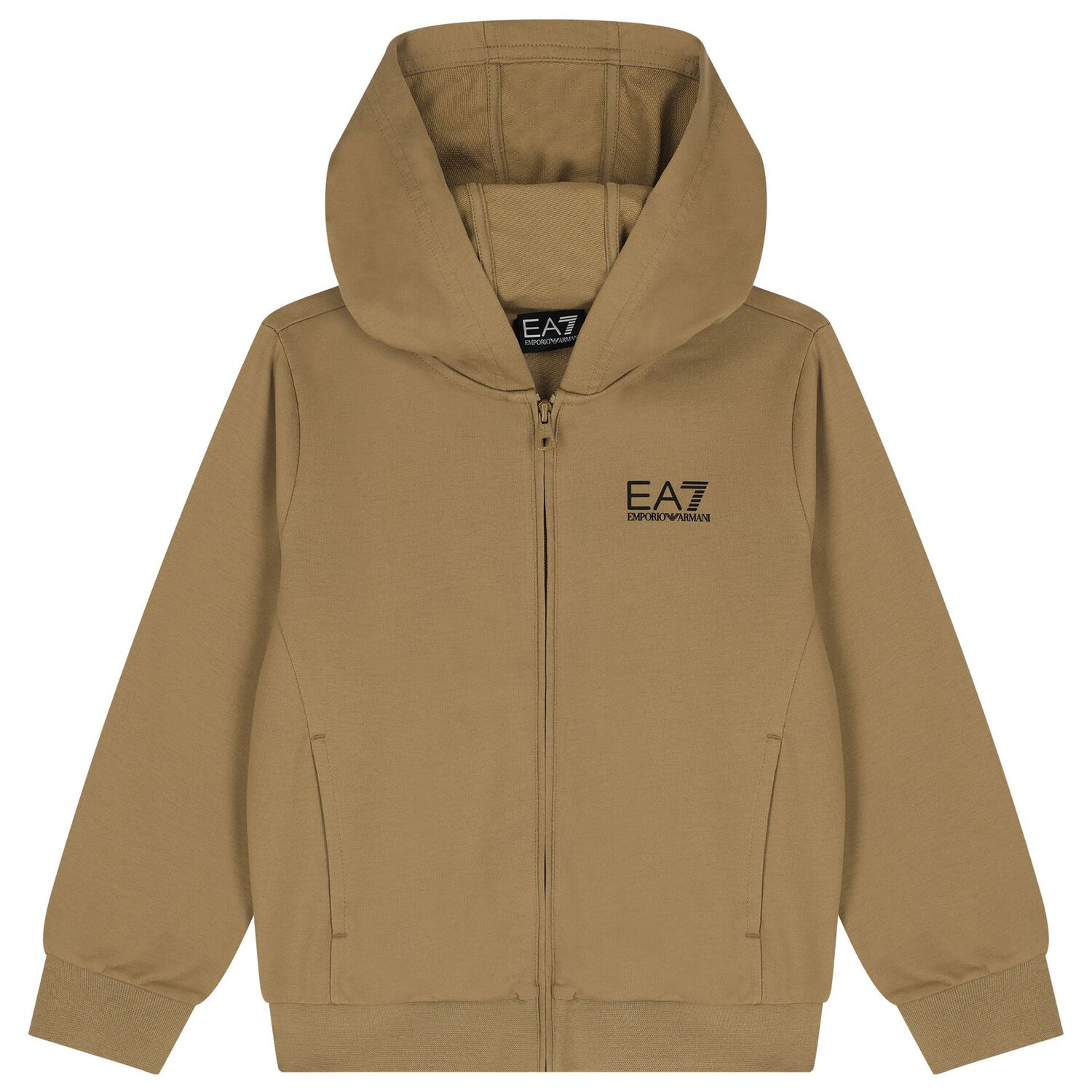 Boys Beige & Black Logo Tracksuit, 3, hi-res