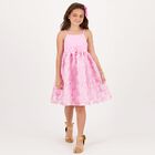 Girls Pink Butterfly Dress, 1, hi-res