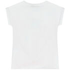 Girls Pink & White Logo T-Shirt, 1, hi-res