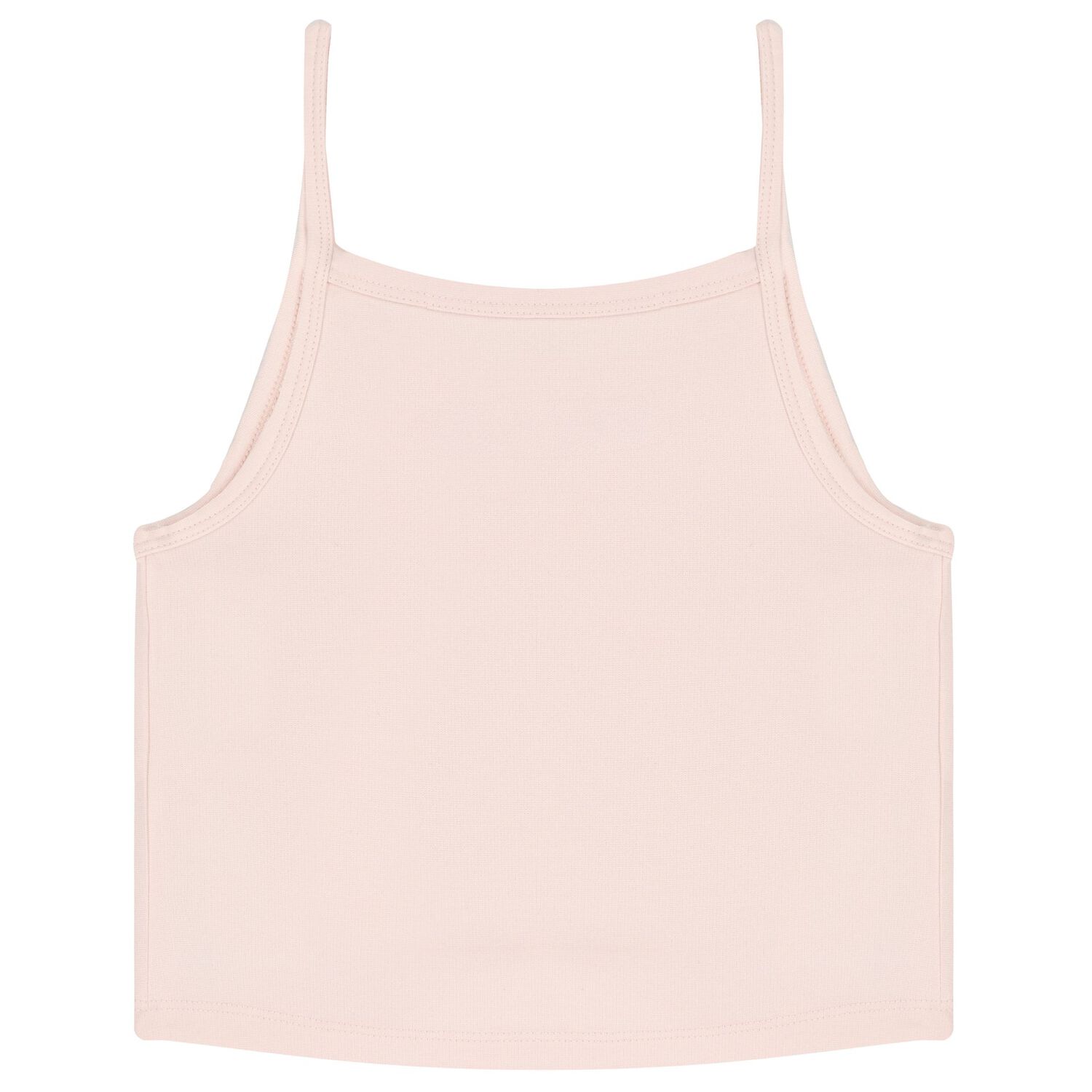 Girls Pink Jersey Strap Top, 1, hi-res image number null