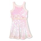 Girls Pink Iridescent Sequin Dress, 1, hi-res