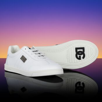 White Logo Trainers