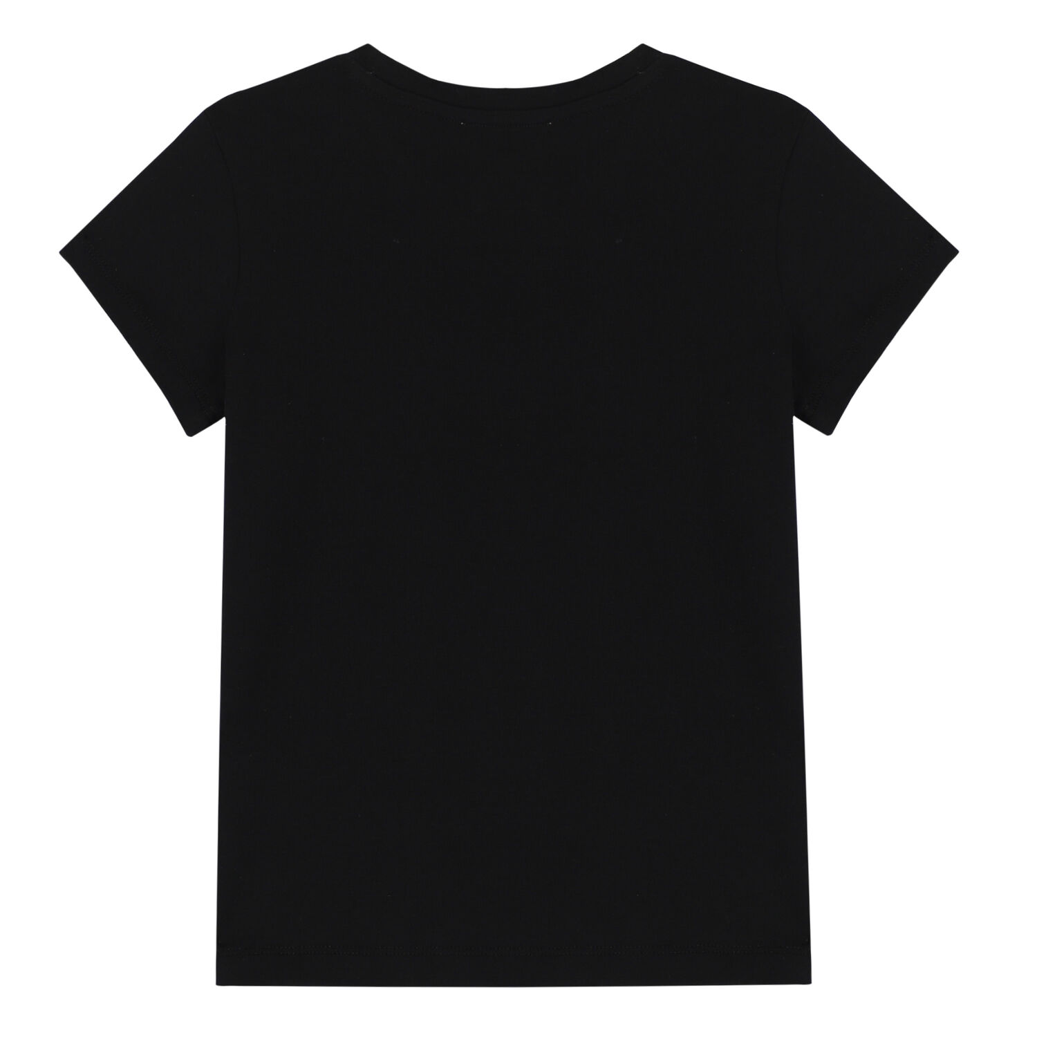 Girls Black Logo T-Shirt, 2, hi-res