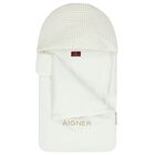 Ivory & Gold Logo Babygrow Set, 1, hi-res