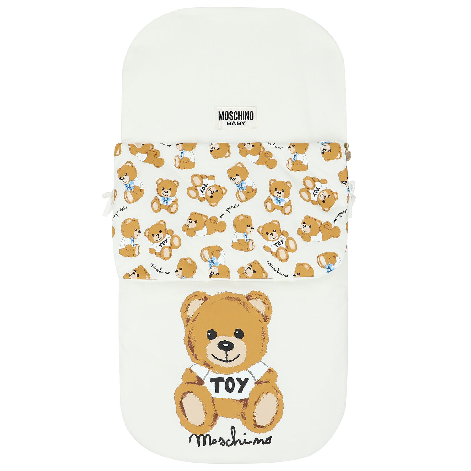 Ivory Teddy Logo Baby Nest, 2, hi-res