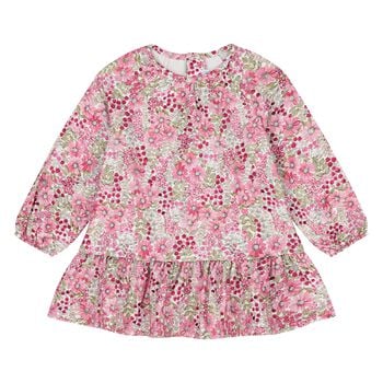 Younger Girls Pink Floral Dress