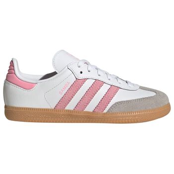 Girls White & Pink Samba OG Trainers