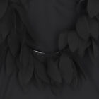 Girls Black Petal Swimsuit, 1, hi-res