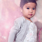 Girls Grey Cardigan, 1, hi-res