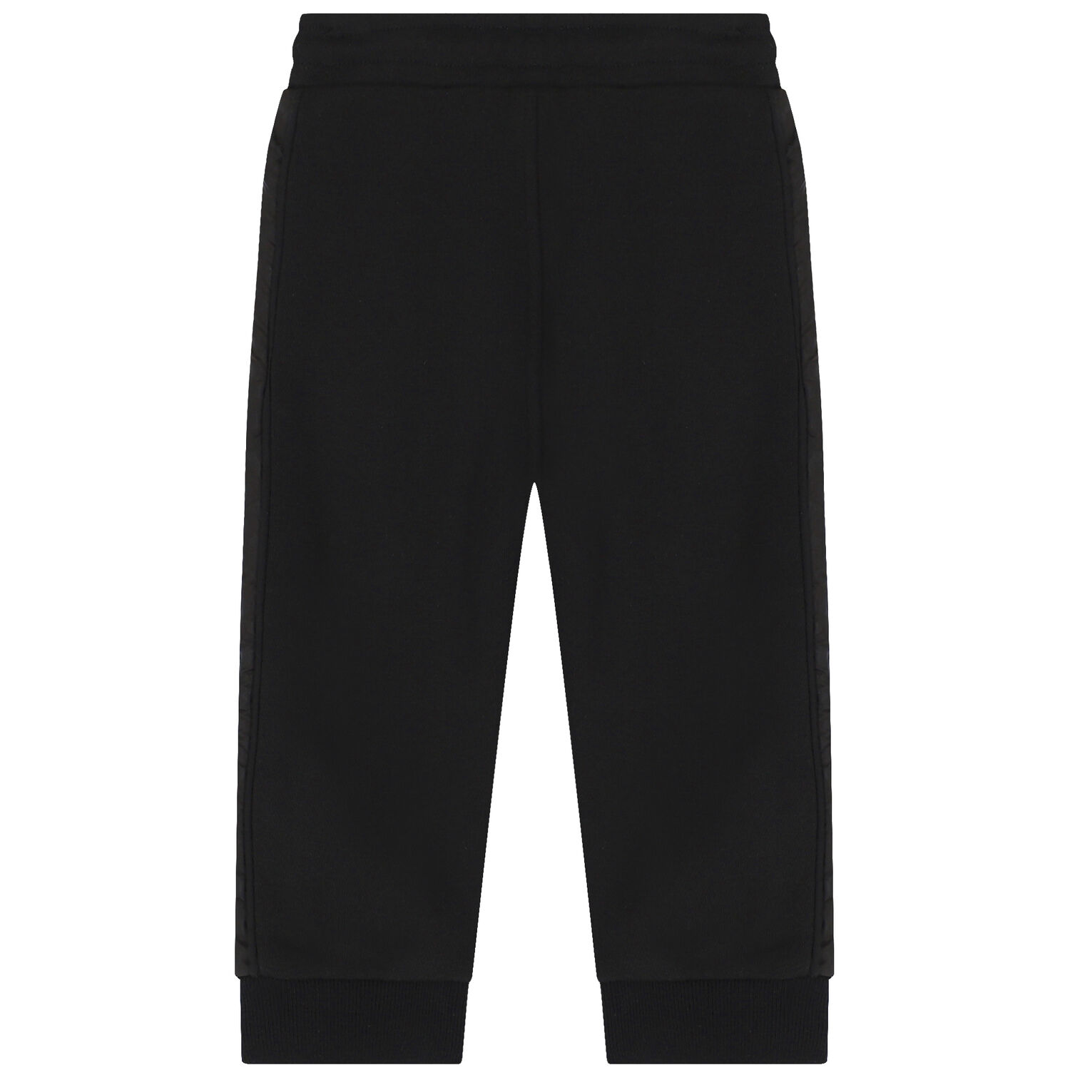 Younger Boys Black Logo Joggers, 1, hi-res