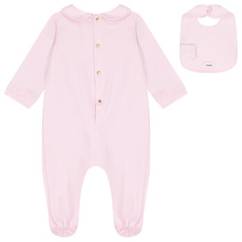 Baby Girls Pink Medusa Logo Babygrow Gift Set