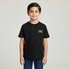 Boys Black Logo T-Shirt, 1, hi-res