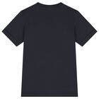 Boys Navy Blue Logo T-Shirt, 2, hi-res