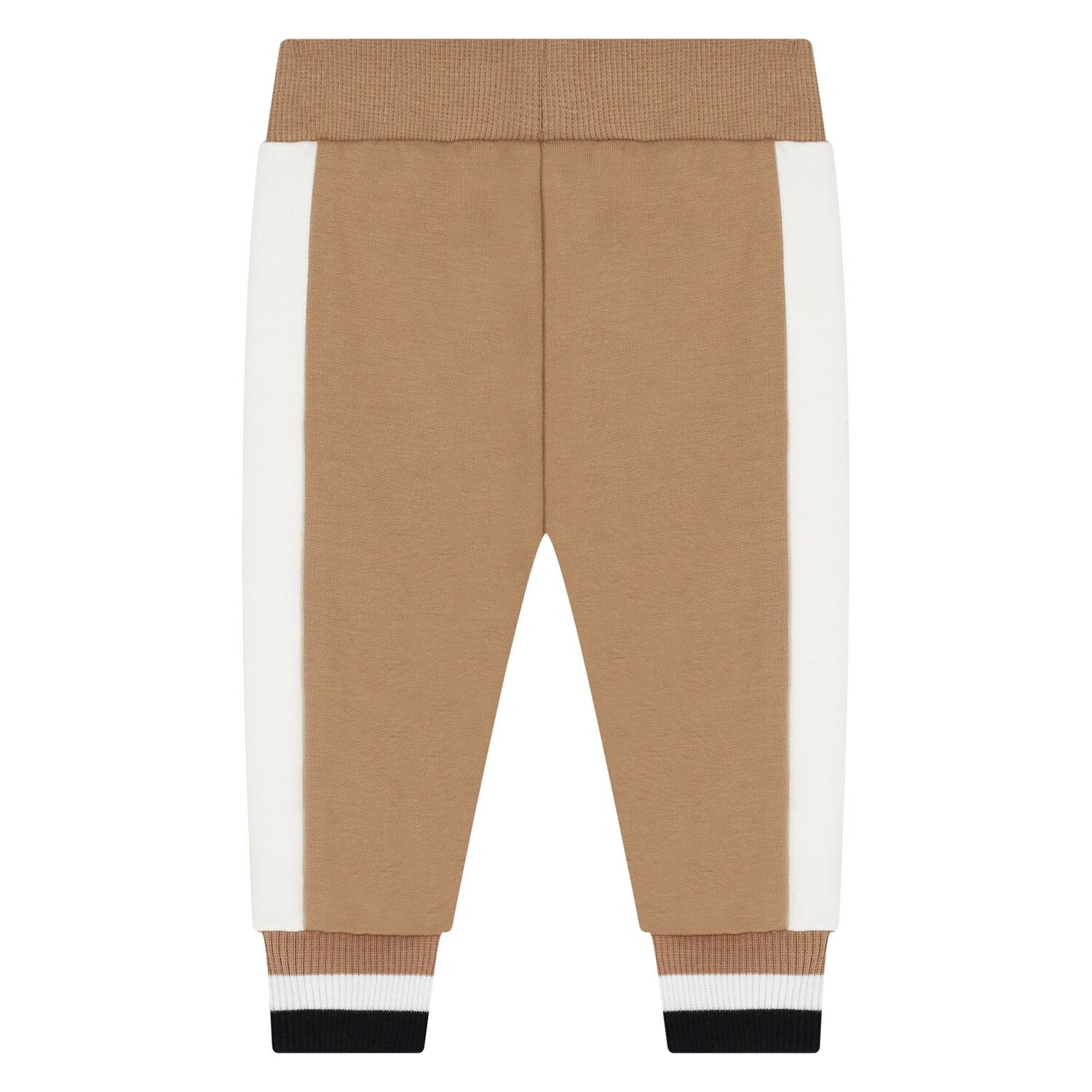 Baby Boys Beige Logo Tracksuit Set, 1, hi-res