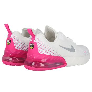 Girls White & Pink Air Max Phoenix Trainers