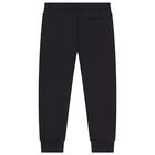 Boys Black Logo Joggers , 1, hi-res