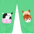 Younger Boys Green Animals Tracksuit, 1, hi-res