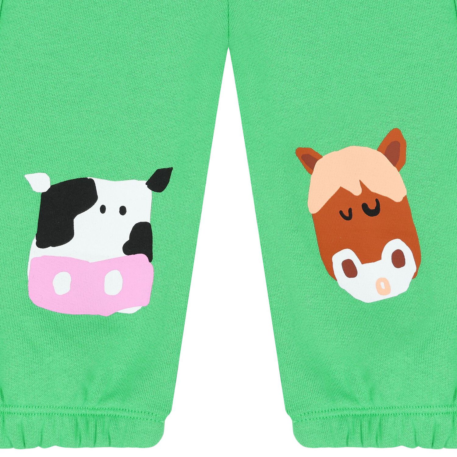 Younger Boys Green Animals Tracksuit, 1, hi-res image number null
