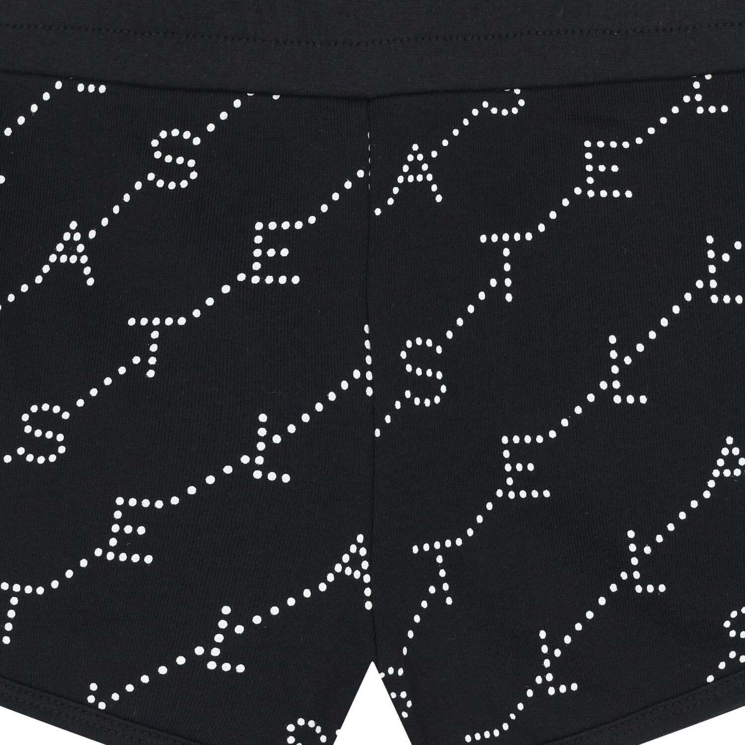 Girls Black Logo Shorts, 1, hi-res