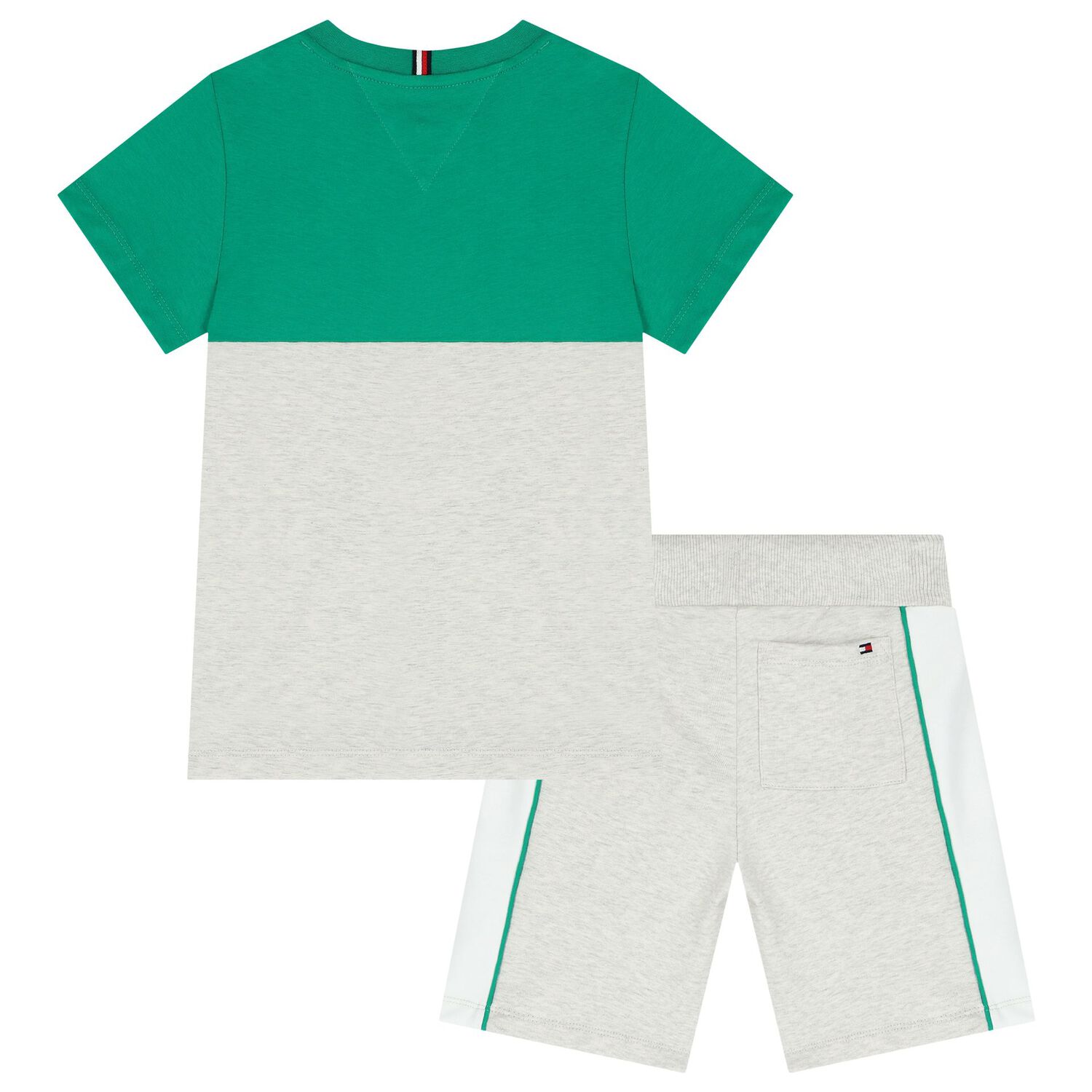 Boys Green & Grey Logo Shorts Set, 2, hi-res image number null