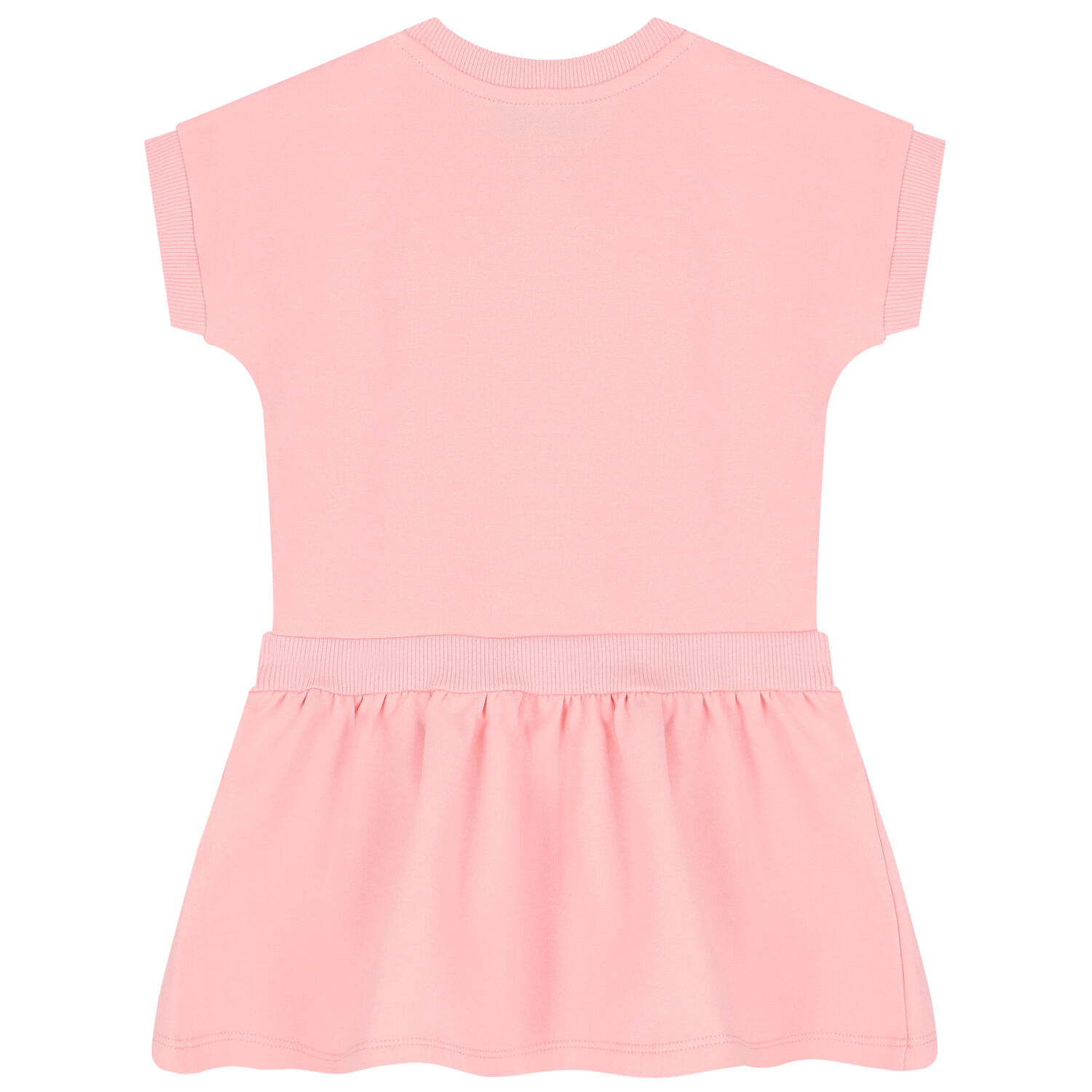 Younger Girls Pink Teddy Logo Dress, 4, hi-res