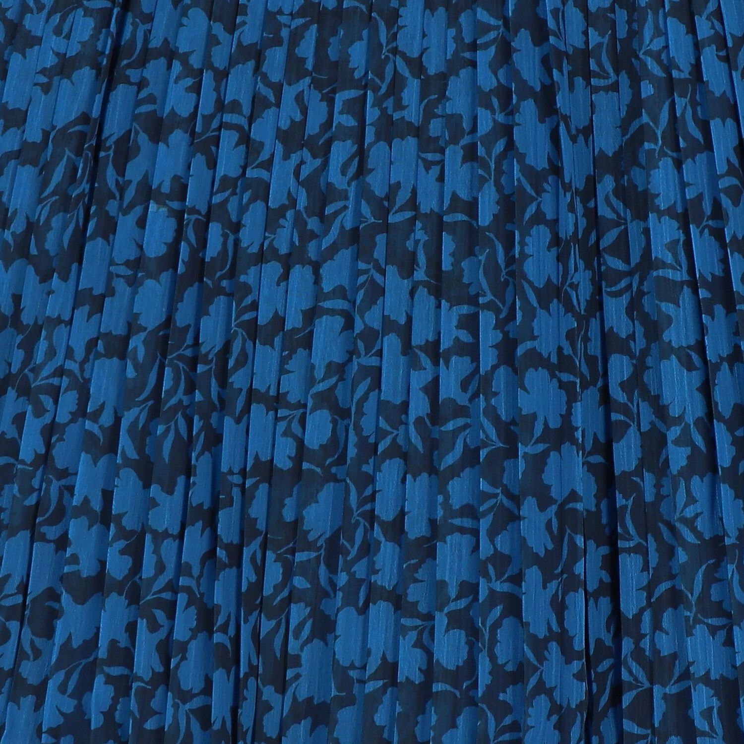 Girls Blue Logo Pleated Floral Skirt, 1, hi-res image number null