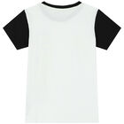 Boys White Logo T-Shirt, 1, hi-res