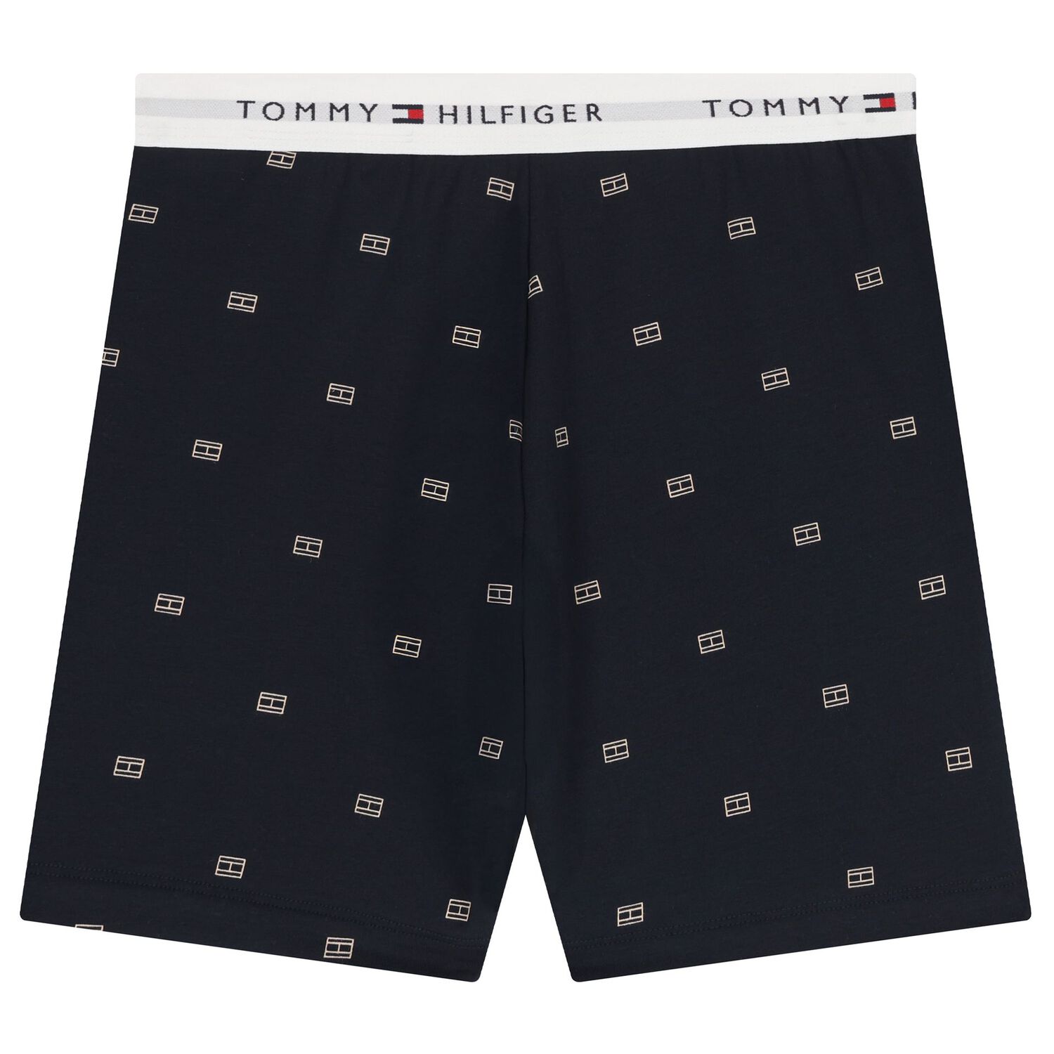 Boys White & Navy Blue Logo Pyjamas, 1, hi-res