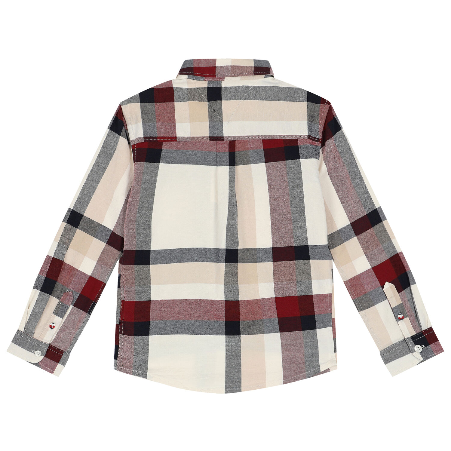 Boys White and Red Logo Shirt, 1, hi-res