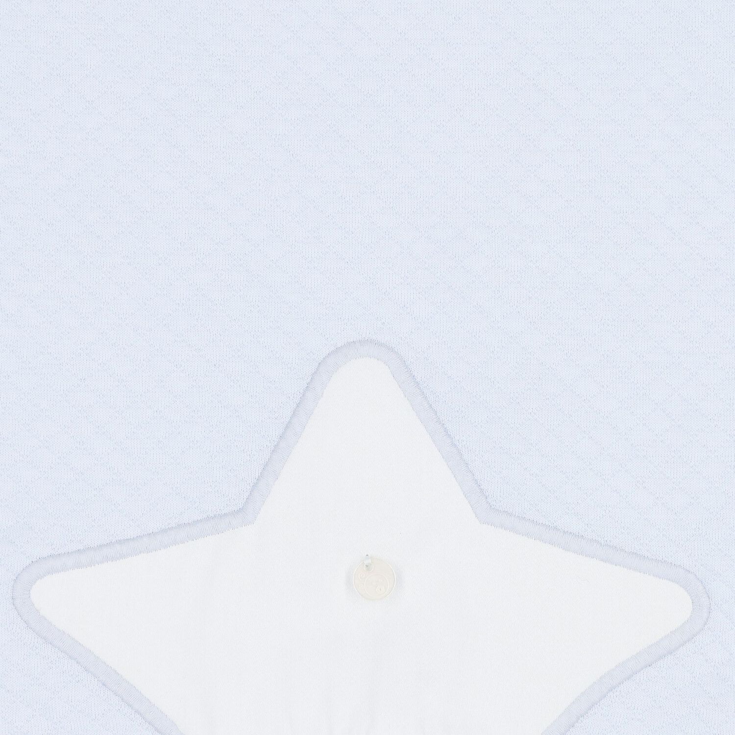 Baby Boys White & Blue Quilted Blanket, 1, hi-res