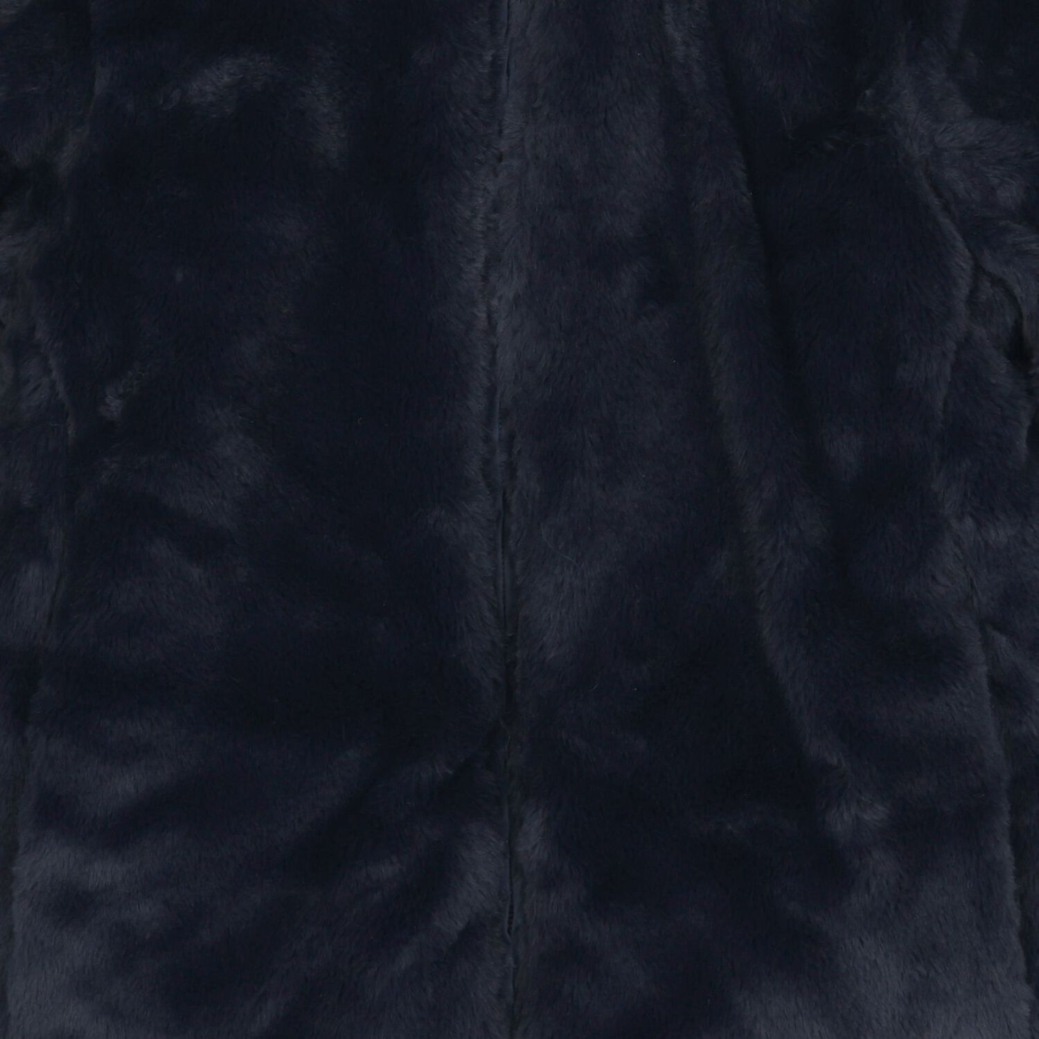 Girls Navy Blue Reversible Faux Fur Jacket, 1, hi-res