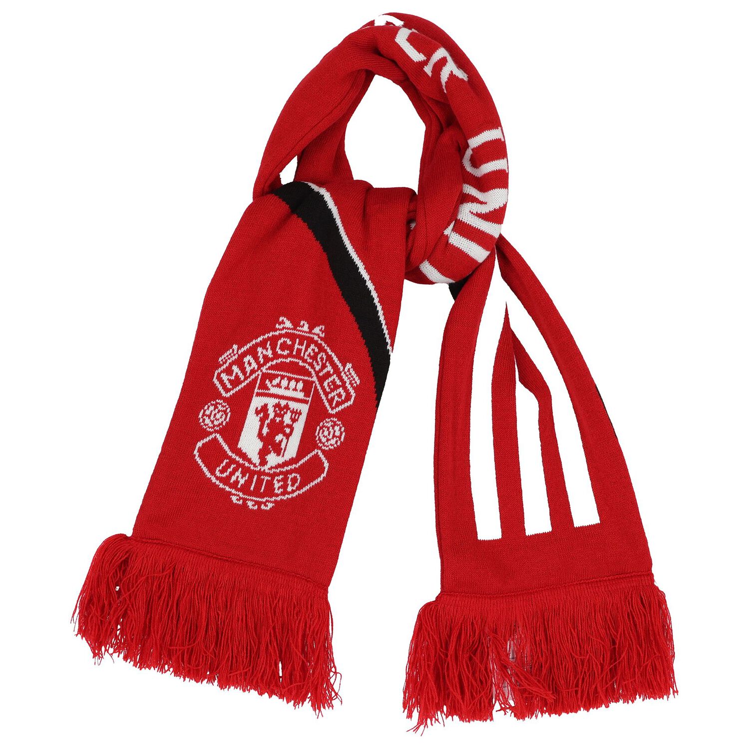 Red Manchester Logo Scarf, 1, hi-res